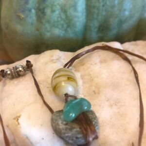 Jade river rock necklace